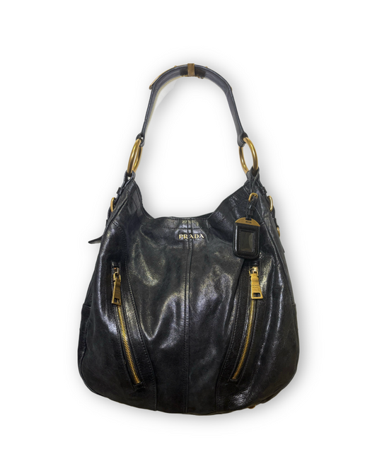 Prada Vitello Shine Shoulder Bag